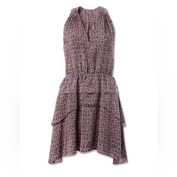 10 CROSBY DEREK LAM NWOT Silk Medallion Floral Dress - Picture 5 of 10